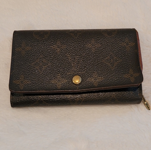 Authentic Vintage Louis Vuitton Monogram Porte Monnaie Tresor Wallets - Picture 2 of 12